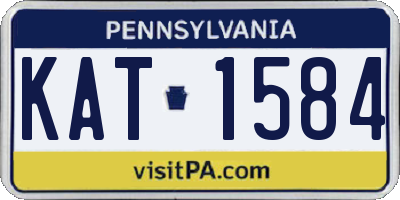 PA license plate KAT1584