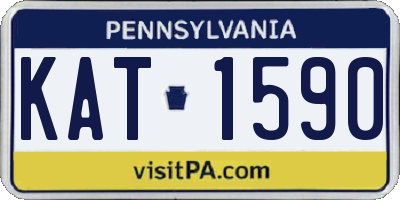PA license plate KAT1590