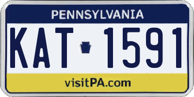 PA license plate KAT1591