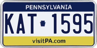 PA license plate KAT1595