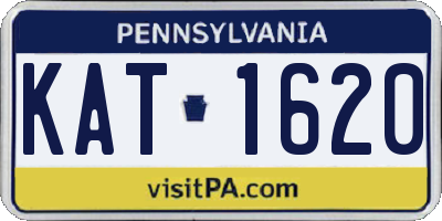 PA license plate KAT1620