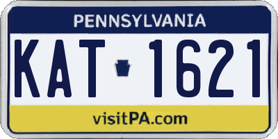PA license plate KAT1621