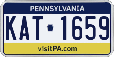 PA license plate KAT1659