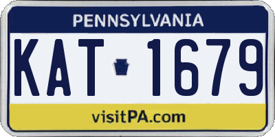 PA license plate KAT1679