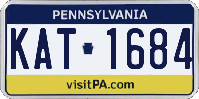 PA license plate KAT1684