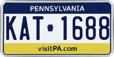 PA license plate KAT1688