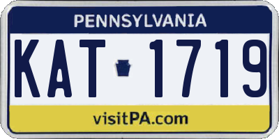 PA license plate KAT1719