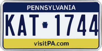 PA license plate KAT1744