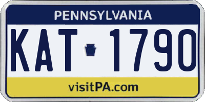 PA license plate KAT1790