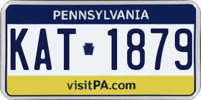 PA license plate KAT1879