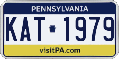 PA license plate KAT1979
