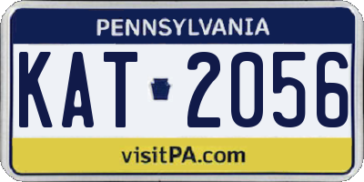 PA license plate KAT2056