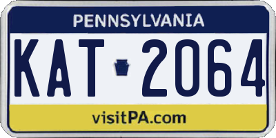 PA license plate KAT2064