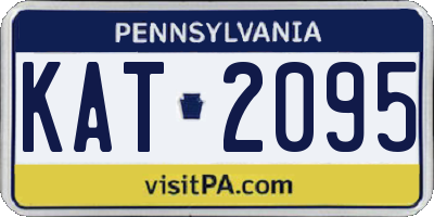 PA license plate KAT2095