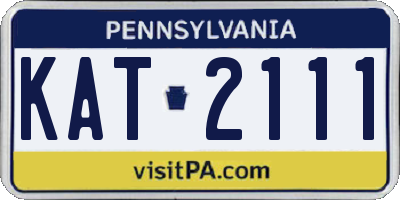 PA license plate KAT2111