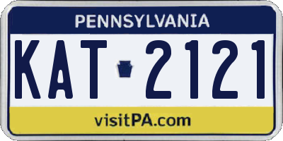 PA license plate KAT2121