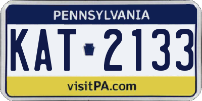 PA license plate KAT2133