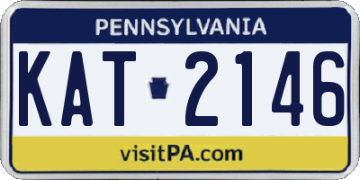 PA license plate KAT2146