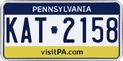 PA license plate KAT2158