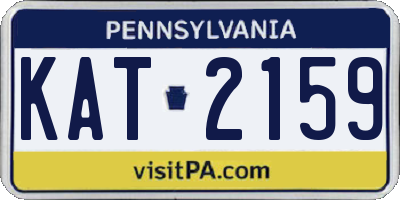 PA license plate KAT2159
