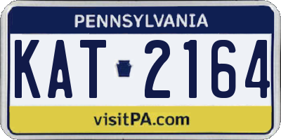 PA license plate KAT2164