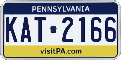 PA license plate KAT2166