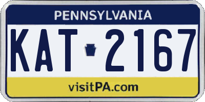 PA license plate KAT2167