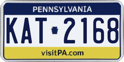 PA license plate KAT2168