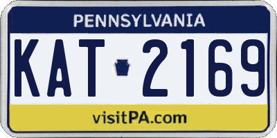 PA license plate KAT2169