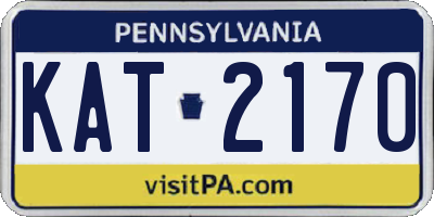 PA license plate KAT2170