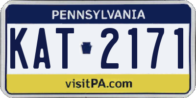 PA license plate KAT2171