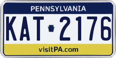 PA license plate KAT2176