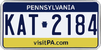 PA license plate KAT2184