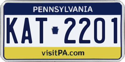 PA license plate KAT2201