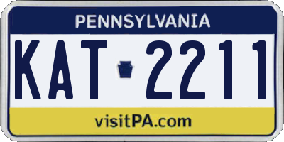 PA license plate KAT2211