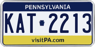PA license plate KAT2213