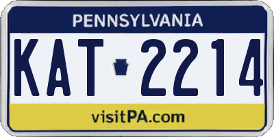 PA license plate KAT2214