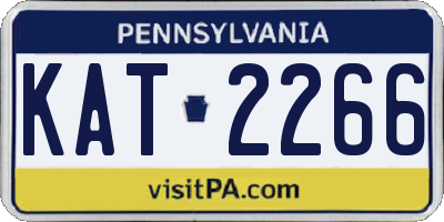 PA license plate KAT2266