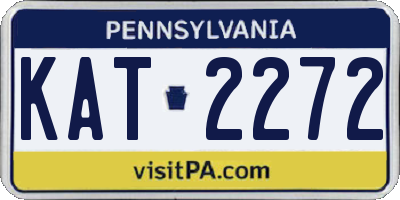 PA license plate KAT2272