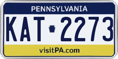 PA license plate KAT2273