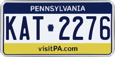 PA license plate KAT2276