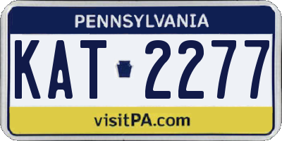 PA license plate KAT2277