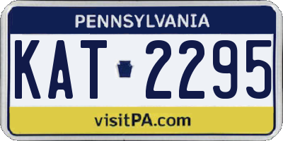 PA license plate KAT2295