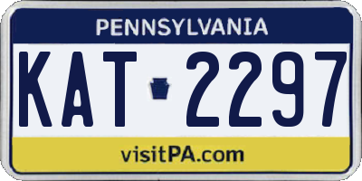 PA license plate KAT2297