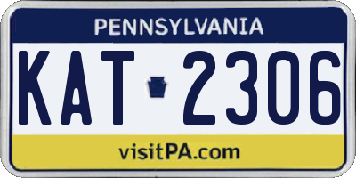 PA license plate KAT2306