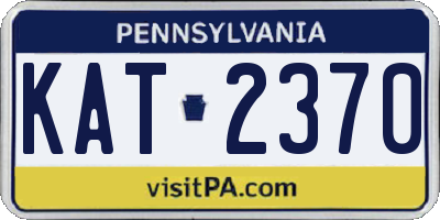 PA license plate KAT2370