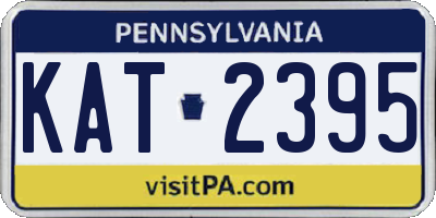 PA license plate KAT2395