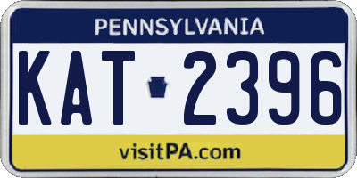PA license plate KAT2396