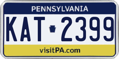 PA license plate KAT2399