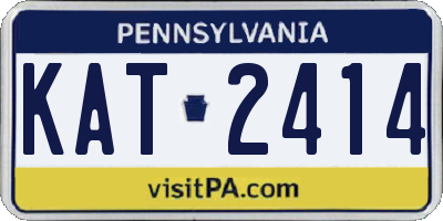 PA license plate KAT2414